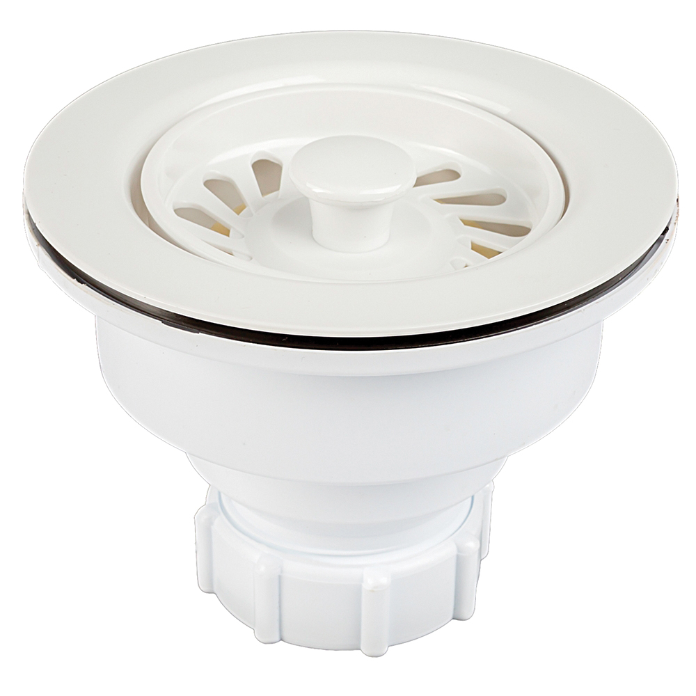 BRAXTON HARRIS Designer Series DSDBS-WH Duo Basket Strainer, Celcon, White