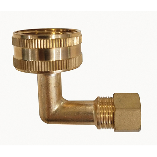 BRAXTON HARRIS DWC34N Dishwasher Elbow, 3/8 in Compression x 3/4 in FHT x