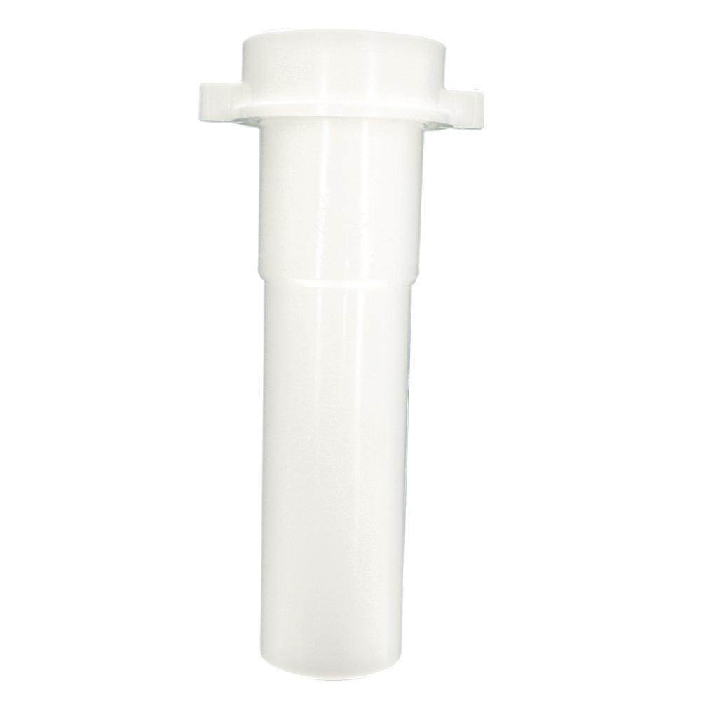 Watts 714 6662 PVC White One End Slip-Joint Extension Tube, 1-1/2 inch x 6 inch