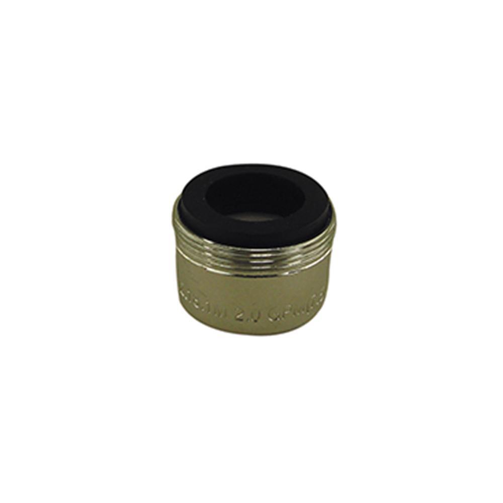 BRAXTON HARRIS FADT-LF Dual Thread Faucet Aerator, 15/16-27, FPT, 2 gpm, Brass, Chrome