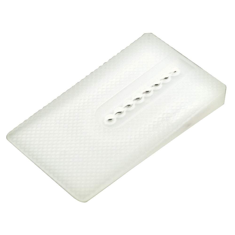 BRAXTON HARRIS FWW Flexible Wedge, 1.94 in L, 1.14 in W, 1/4 in Thick, Plastic