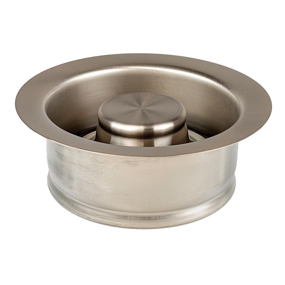 Braxton Harris GDFSKM-SN Metal Garbage Disposal Flange And Stopper, Satin Nickel