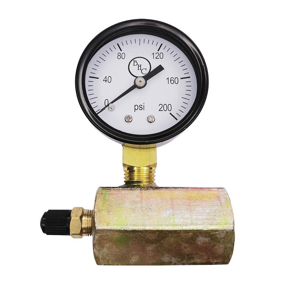 BRAXTON HARRIS GTG100 Pressure Gauge With 3/4 in FIP Connection, 2 in Dial, 100 lb, 1/4 in