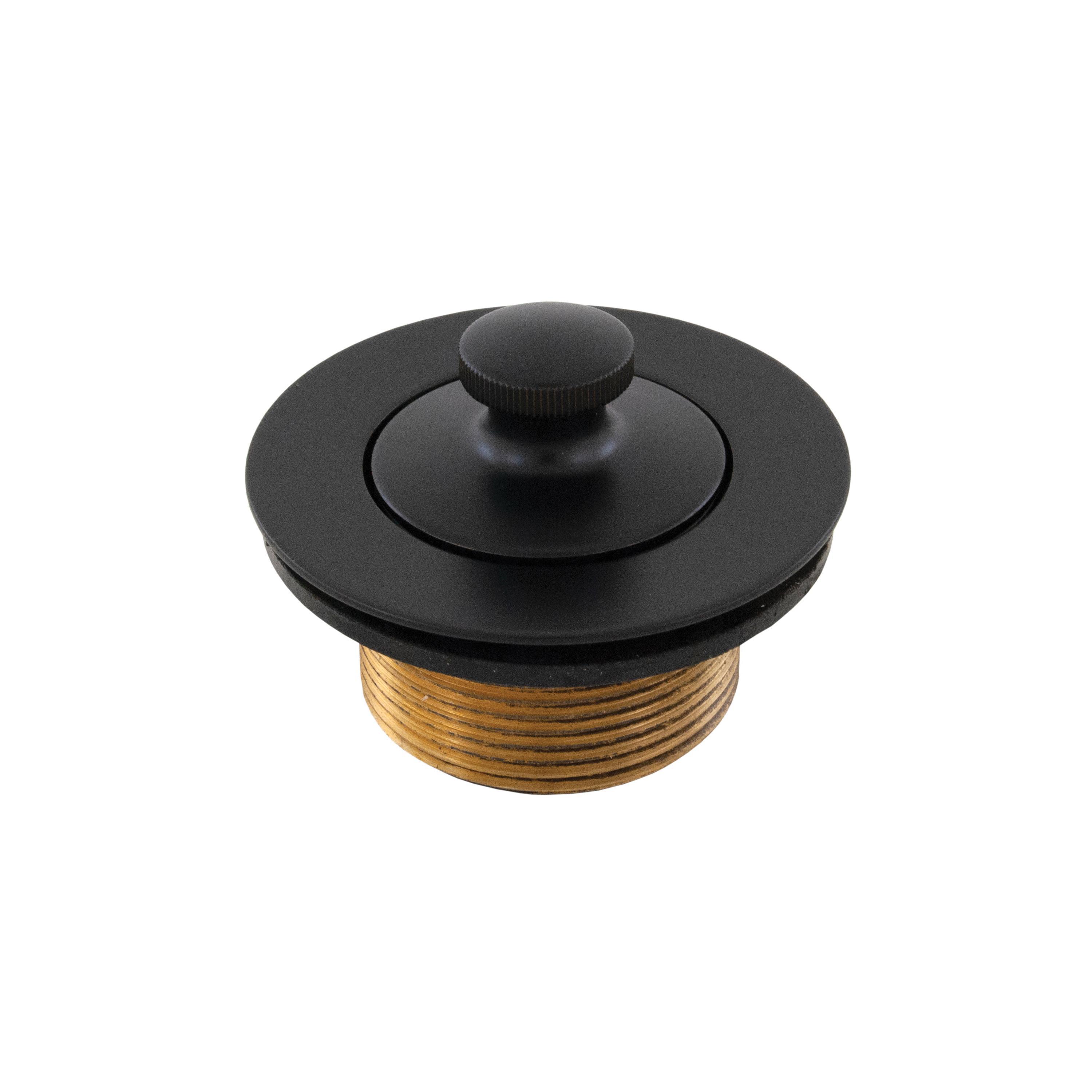 Company, Inc 1-1/2" Lift/ Turn Heavy Brass Tub Drain- Flat Black