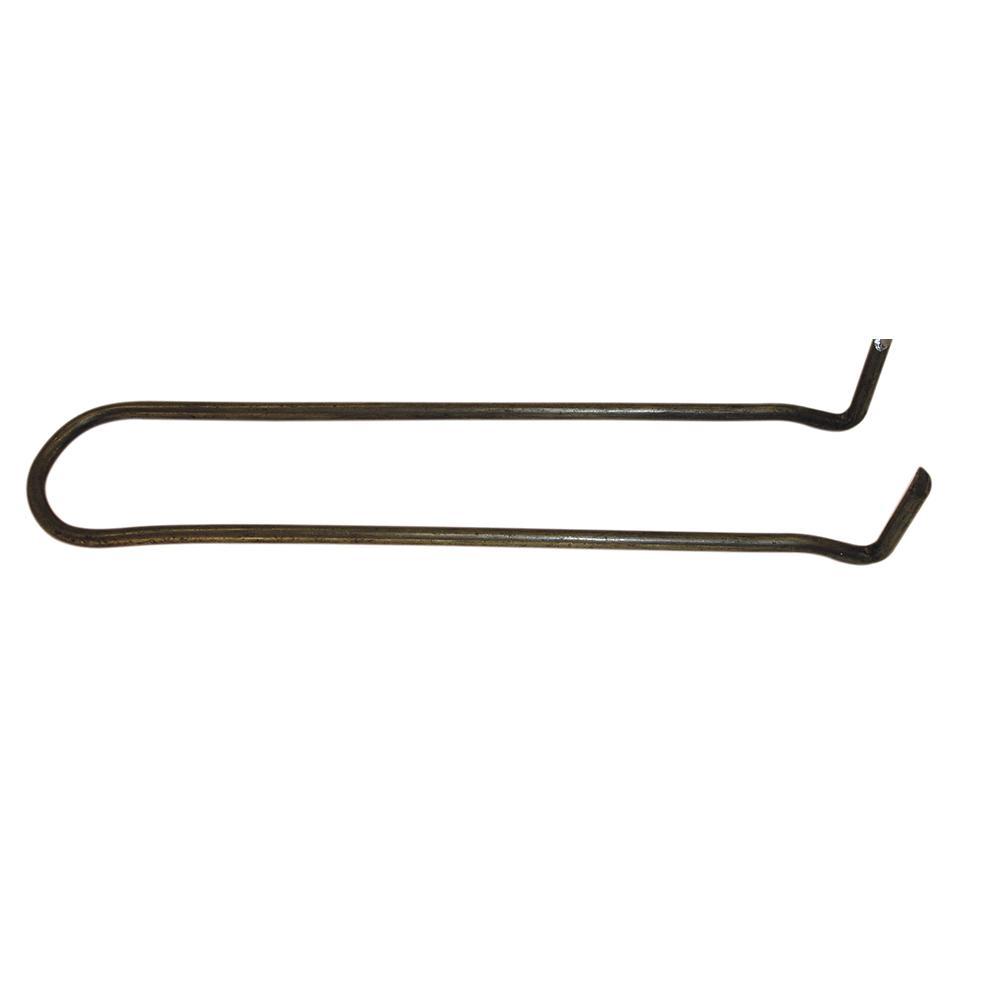 Plain Steel Pipe Hook, 3/4 inch x 10 inch