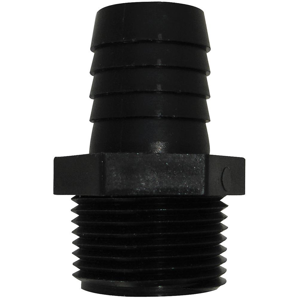 Plastic Insert Adapter, 1-1/4 inch x 1-1/4 inch, MNPT x MNPT