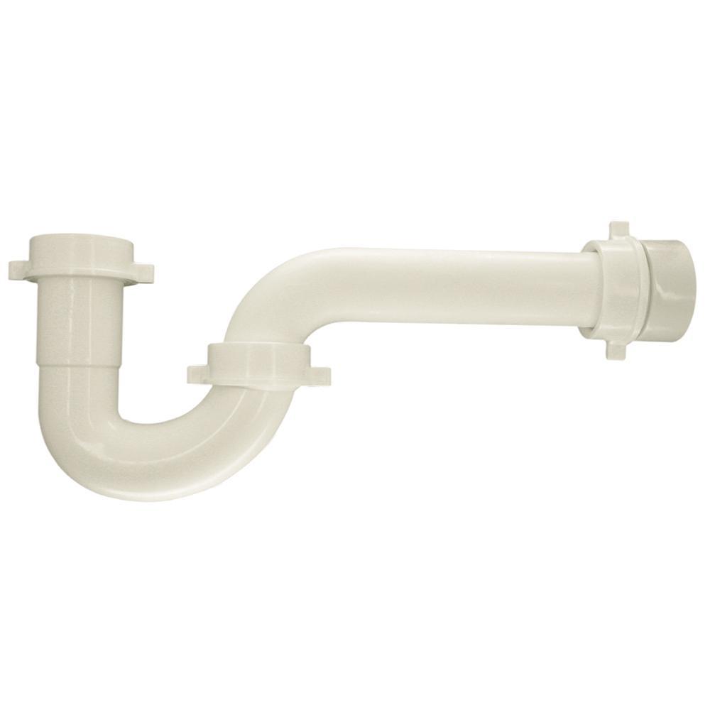 Watts Universal PVC P-Trap with Threaded PVC Adapter, 1-1/4 inch x 1-1/2 inch, Slip Joint