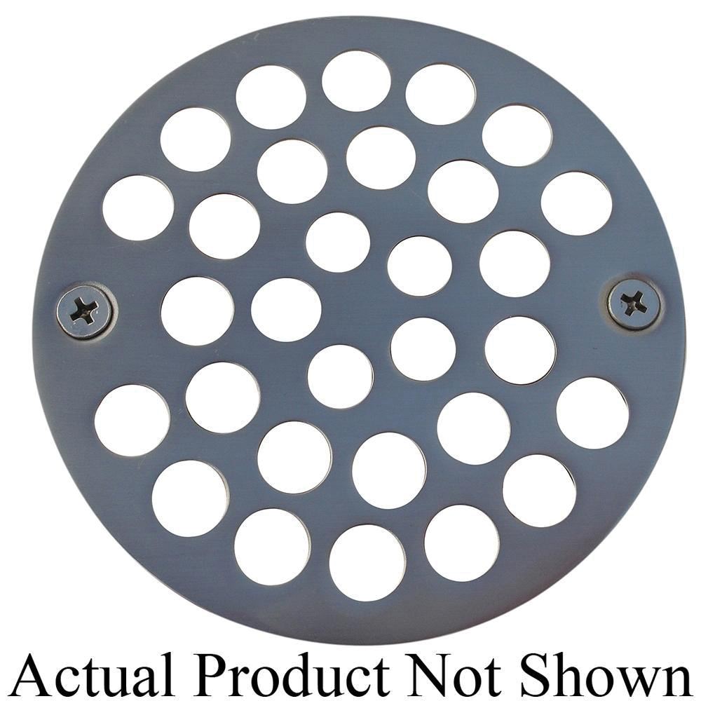 Braxton Harris BHRSSI Strainer With 3-3/8 inch Screws, 4 inch O.D., Satin Nickel