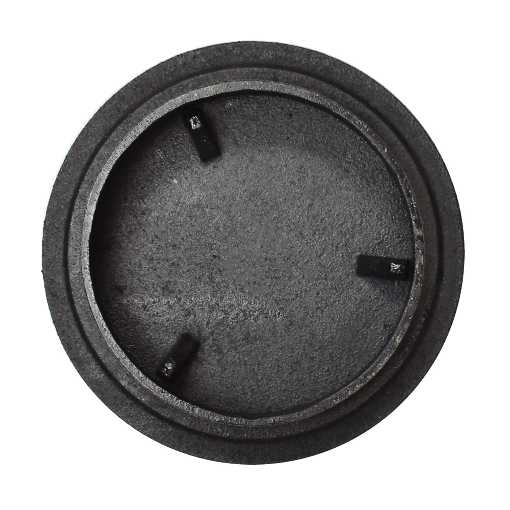 Round Cast Iron Water Box with Lid and Ring, 8 inch