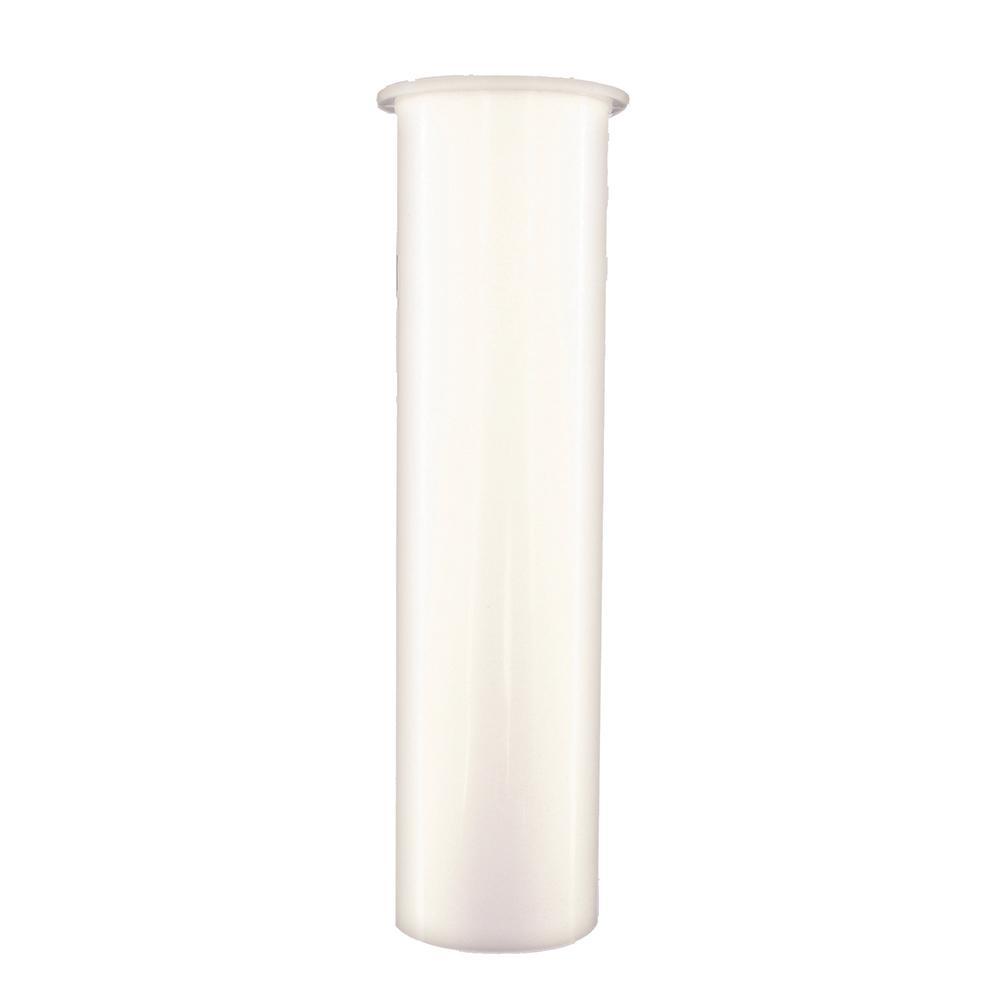 Dearborn® Polypropylene Plastic Flanged Strainer Tailpiece, 1-1/2 inch x 4 inch, White