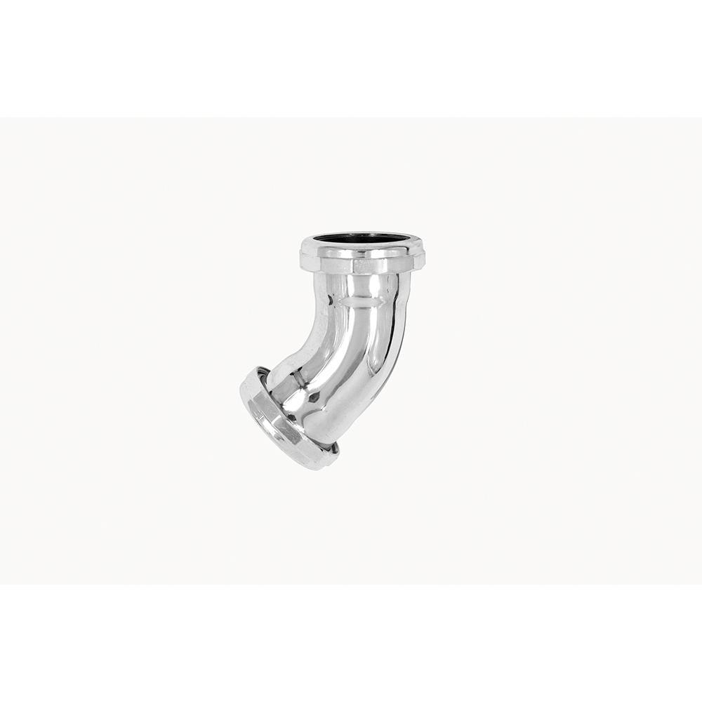 Watts&reg; 791-103 Chrome Plated 45 Deg Elbow, 1-1/2 inch x 1-1/2 inch, Double Slip Joint