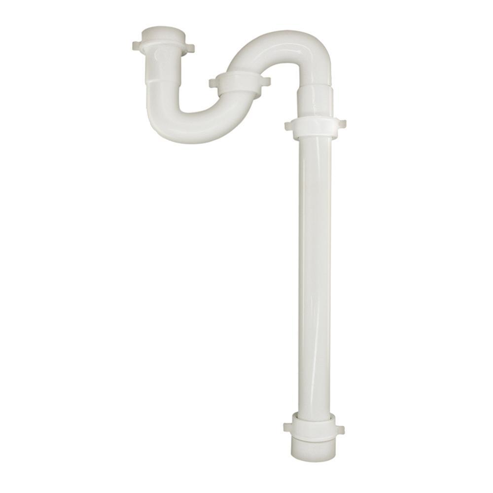 Watts 512 666 PVC Universal S-Trap, 1-1/2 x 1-1/4 inch, White