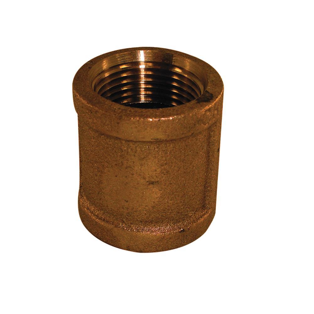 BRAXTON HARRIS TBC34-LF Coupling, 3/4 in FPT x 3/4 in FPT, Bronze
