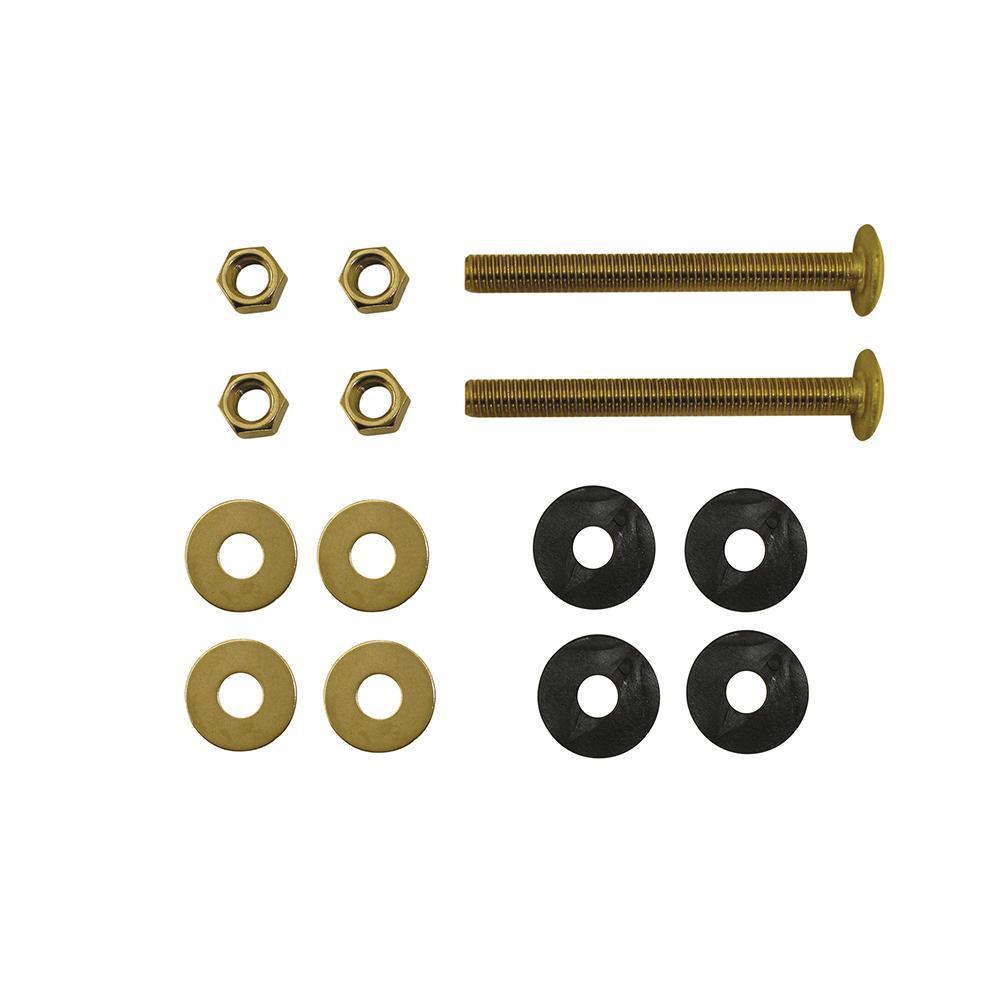 BRAXTON HARRIS TBPH2 Tank-to-Bowl Bolt Kit, 5/16 x 3 in
