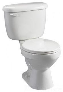 Sayco 7001-130 Abingdon Toilet Express&trade; Vitreous China 12 inch Rough-In 2-Piece Round Front Toilet, 1.6 gpf, White