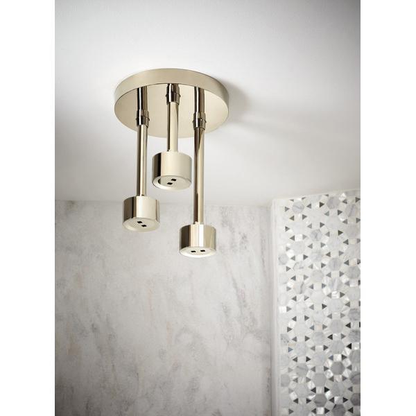 BRIZO® Litze® 81335-PN Pendant Raincan Showerhead, 1.75 gpm, 1 -Spray, Ceiling Mounting, 2-15/16 in Head thumbnail 2