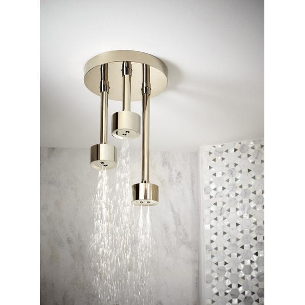 BRIZO® Litze® 81335-PN Pendant Raincan Showerhead, 1.75 gpm, 1 -Spray, Ceiling Mounting, 2-15/16 in Head thumbnail 4