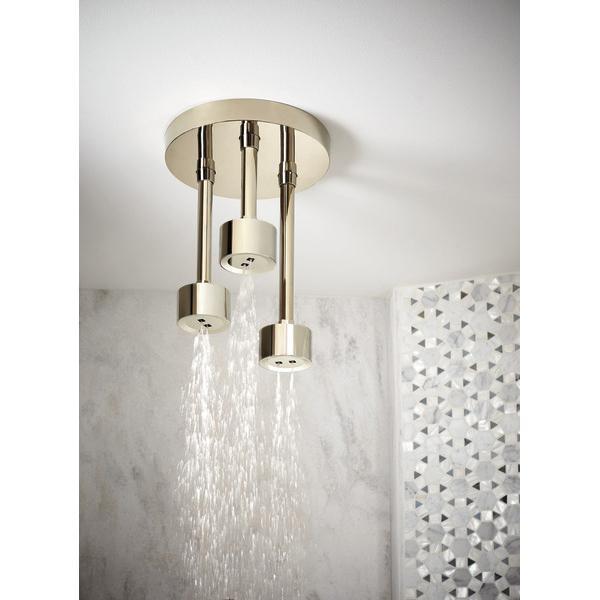 BRIZO® Litze® 81335-PN Pendant Raincan Showerhead, 1.75 gpm, 1 -Spray, Ceiling Mounting, 2-15/16 in Head