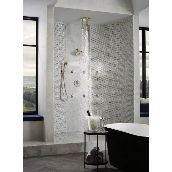 BRIZO® Litze® 81335-PN Pendant Raincan Showerhead, 1.75 gpm, 1 -Spray, Ceiling Mounting, 2-15/16 in Head thumbnail 3