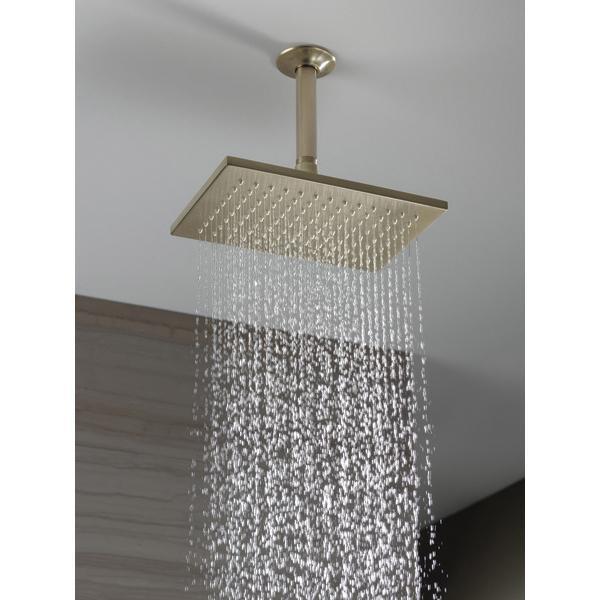 BRIZO® Siderna® 81380-BN Raincan Showerhead, 1.75 gpm, 1 -Spray, Ceiling Mounting, 8-5/8 in L x 5-3/4 in W Head thumbnail 2