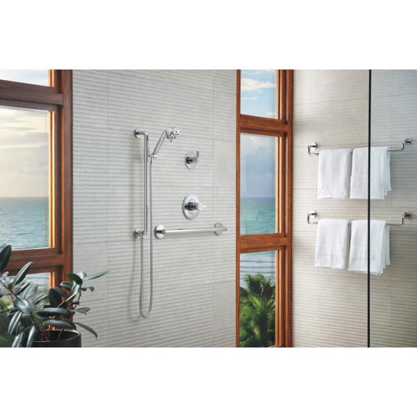 BRIZO® Litze® 85735-PC Handshower, 3-1/2 in Spray Face, H2OKinetic® Rinsing, Massage, Pause Spray, 1.75 gpm, NPSM