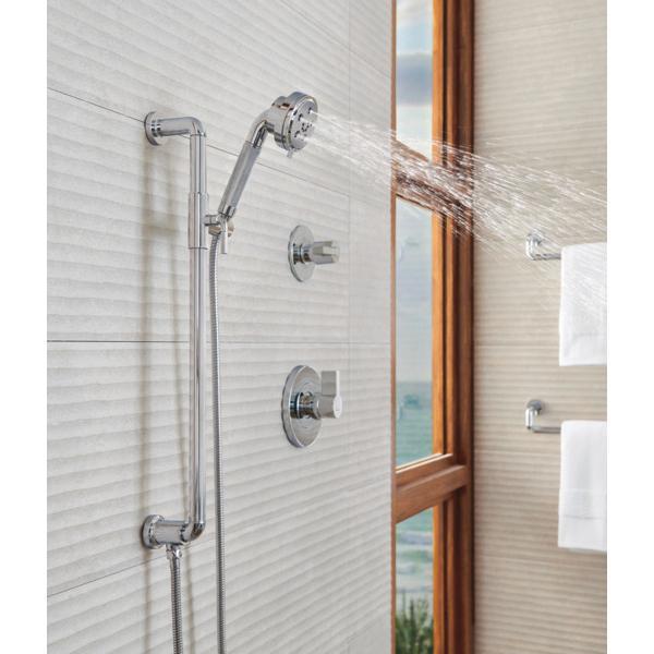 BRIZO® Litze® 85735-PC Handshower, 3-1/2 in Spray Face, H2OKinetic® Rinsing, Massage, Pause Spray, 1.75 gpm, NPSM thumbnail 2