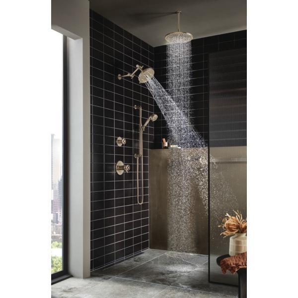 BRIZO® Litze® 85735-PN Handshower, 3-1/2 in Spray Face, H2OKinetic® Rinsing, Massage, Pause Spray, 1.75 gpm, NPSM thumbnail 3