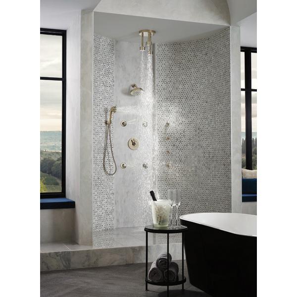 BRIZO® Litze® 87435-PN Raincan Showerhead, 1.75 gpm, 4 -Spray, Wall Mounting, 8 in Head, Polished Nickel thumbnail 4