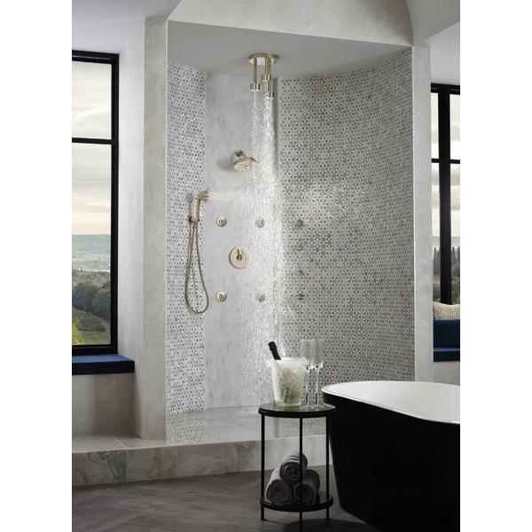 BRIZO® Litze® 87435-PN Raincan Showerhead, 1.75 gpm, 4 -Spray, Wall Mounting, 8 in Head, Polished Nickel thumbnail 3