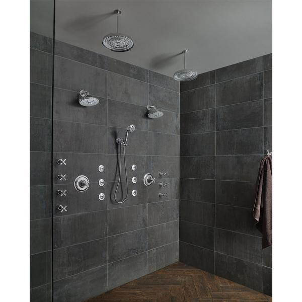 BRIZO® Rook® 87461-PC Raincan Showerhead, 1.75 gpm, 4 -Spray, Wall Mounting, 8 in Head, Chrome thumbnail 3