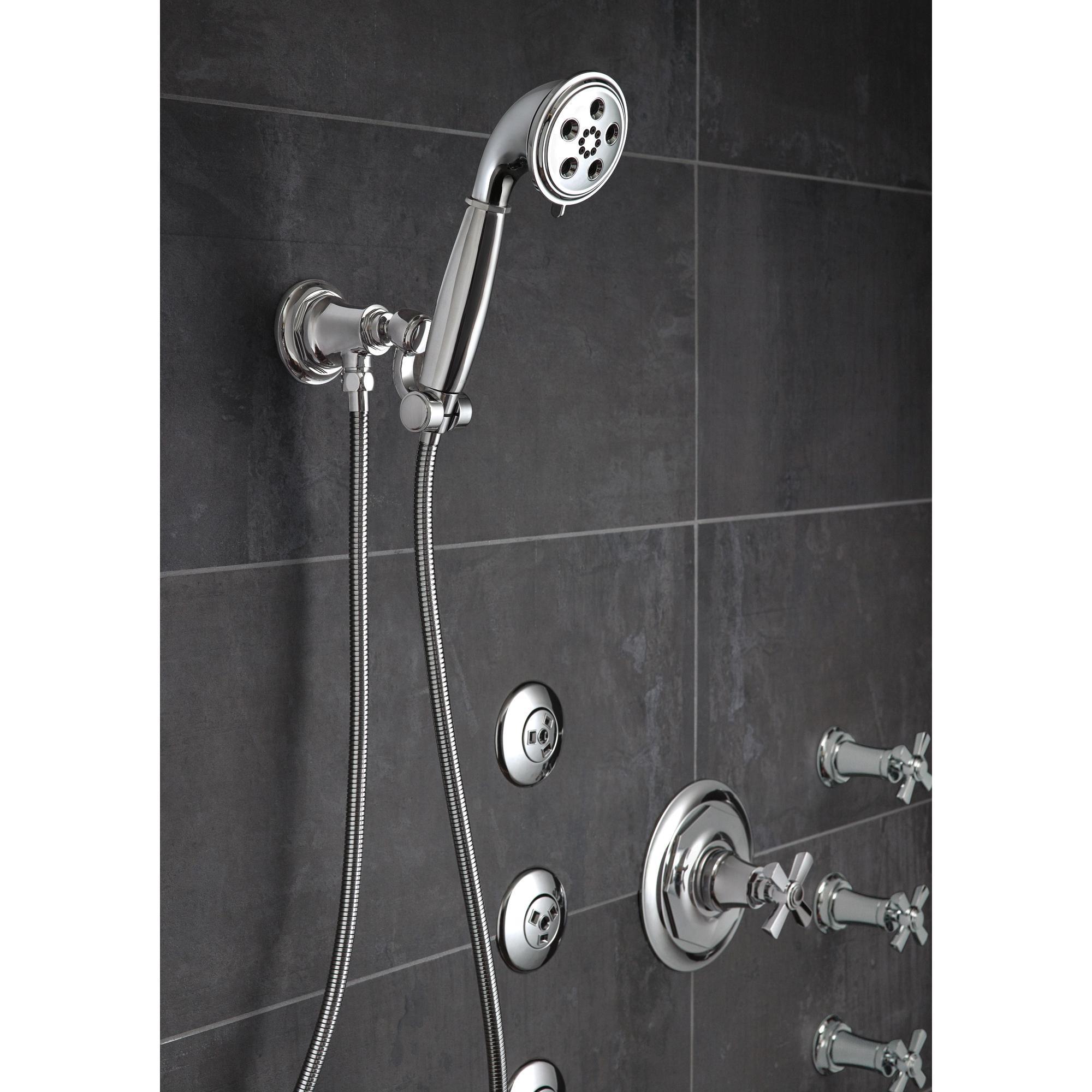BRIZO® Rook® 88861-PC Handshower, H2OKinetic®, Massage, Pause Spray, 1.75 gpm, 60 to 82 in L Hose, NPSM, Chrome thumbnail 3
