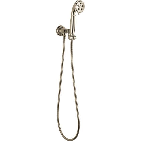 BRIZO® Rook® 88861-PN Handshower, H2OKinetic®, Massage, Pause Spray, 1.75 gpm, 60 to 82 in L Hose, NPSM
