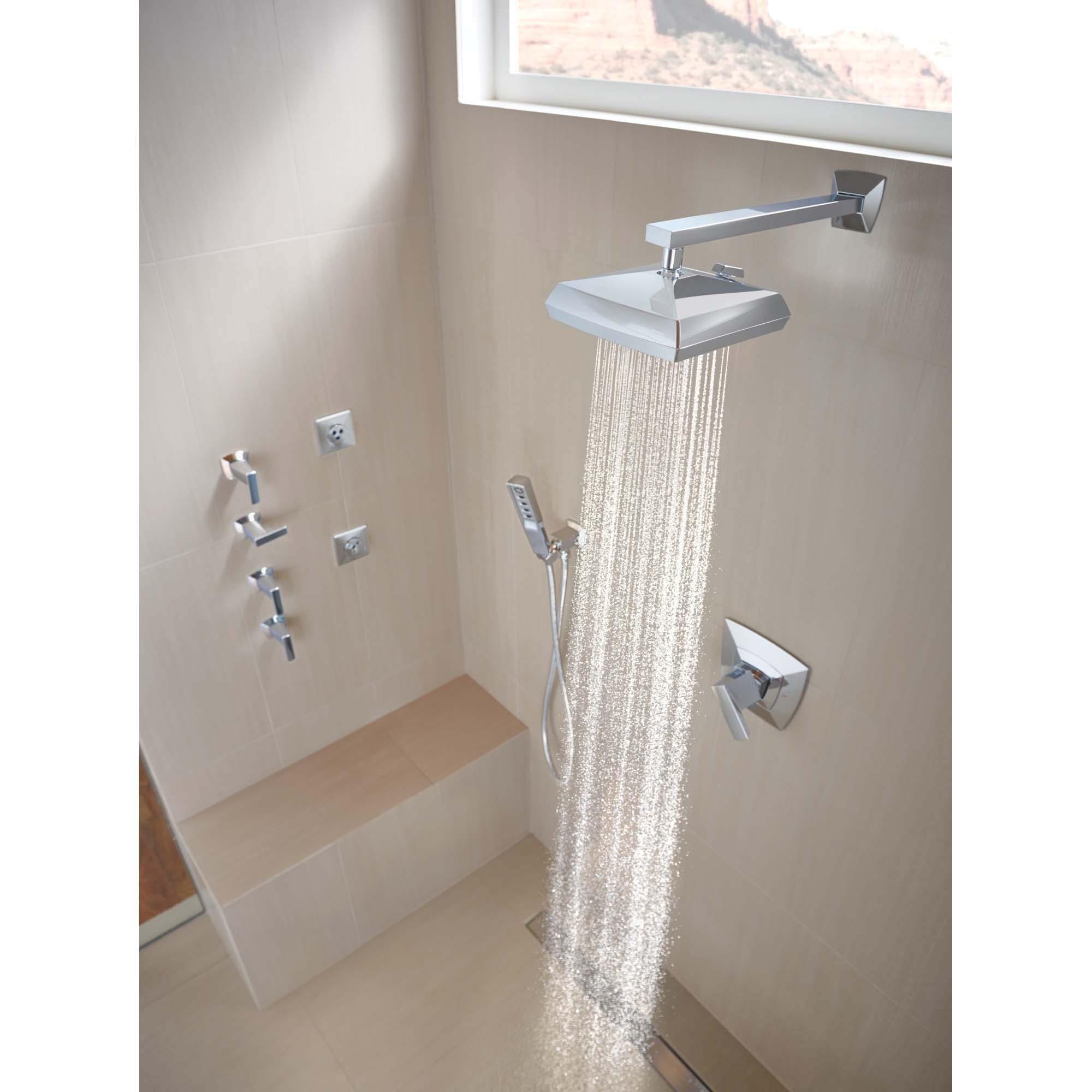 BRIZO® Vettis® 88888-PC Handshower, H2OKinetic®, Massage, Pause Spray, 1.75 gpm, 60 to 82 in L Hose, NPT, Chrome