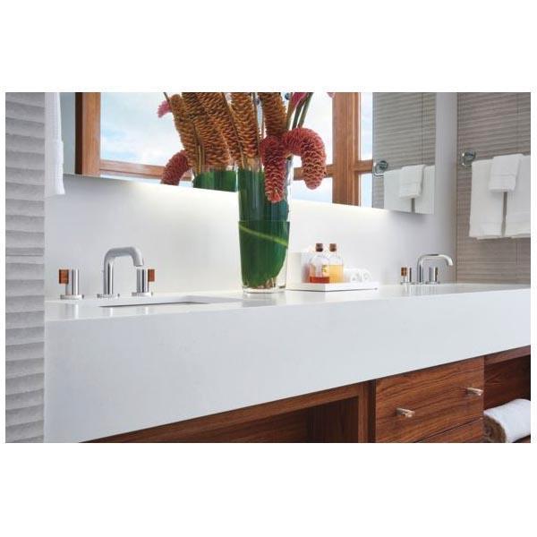 BRIZO® HL5332-PCTK-NM Widespread Lavatory Lever Handle Kit, Zinc, Polished Chrome/Wood thumbnail 3