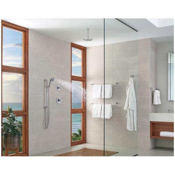 BRIZO® HL5332-PCTK-NM Widespread Lavatory Lever Handle Kit, Zinc, Polished Chrome/Wood thumbnail 4