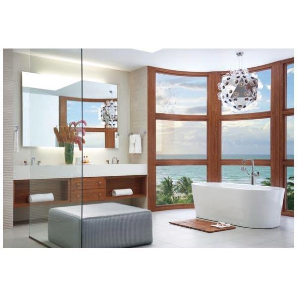 BRIZO® HL5332-PCTK-NM Widespread Lavatory Lever Handle Kit, Zinc, Polished Chrome/Wood thumbnail 2