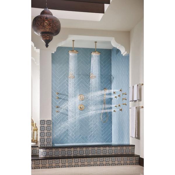 BRIZO® Essential™ RP48986GL Shower Arm, 1/2 in, NPT, Brass, Luxe Gold thumbnail 3