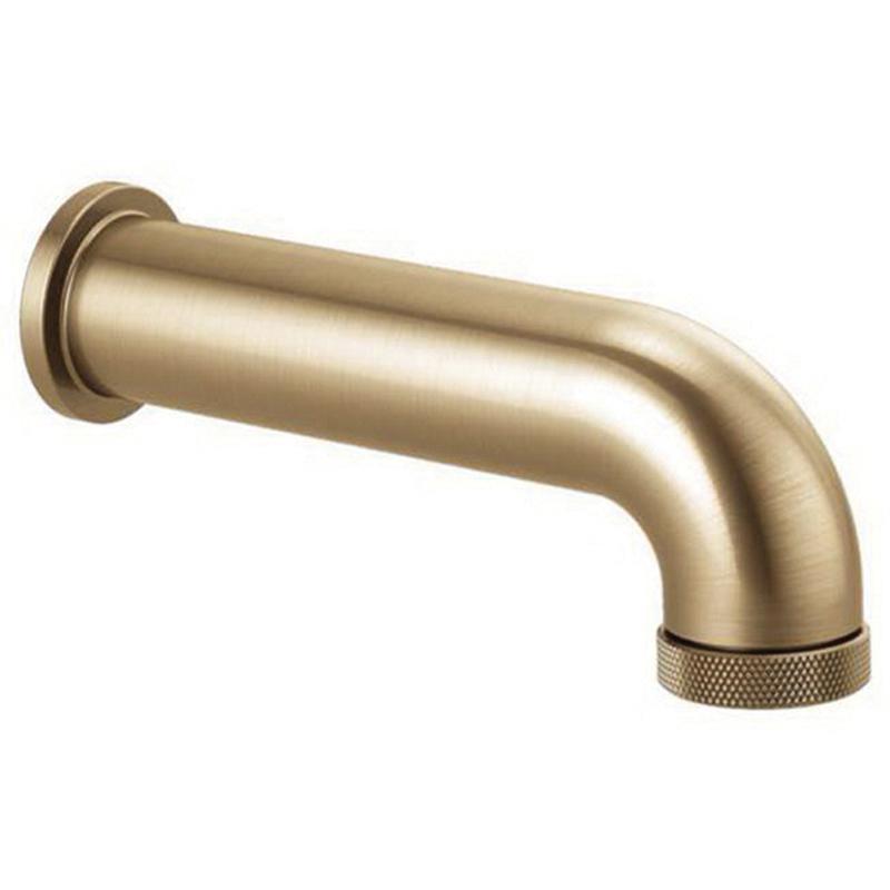 BRIZO® Litze® RP81437GL Pull-Down Diverter Tub Spout, 1/2 in, CWT x NPT, Brass, Luxe Gold
