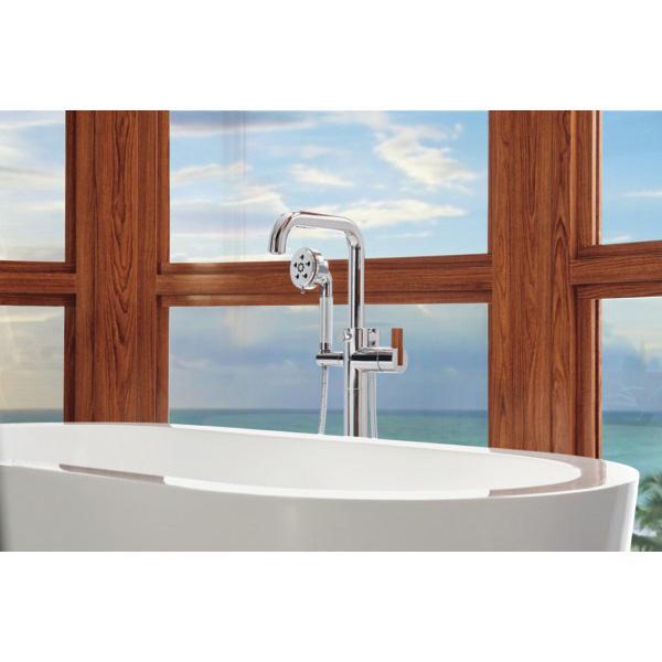 BRIZO® Litze® T70135-PCLHP Tub Trim, 1/2 in, 1 -Faucet Hole, Brass, Chrome, 1-Handle -Handle