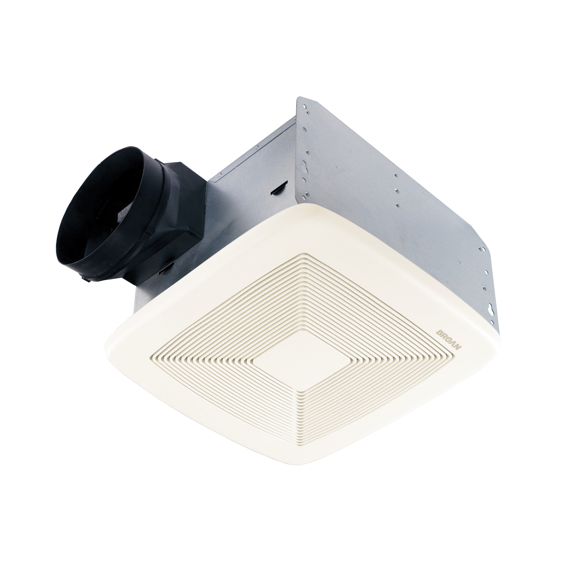 BROAN® QTXE110 Very Quiet Bath Fan, 120 V, 0.3 A, Steel, Polymeric, Galvanized