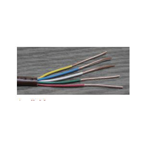BURTON WIRE & CABLE PJT18-8 Thermostat Cable, 8-Conductor, 18 AWG Conductor, Solid, Copper Conductor, 250 ft L