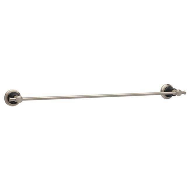 delta® 692461-NKBL Towel Bar, 24 in L Bar, 2-5/16 in OAH, 3-1/2 in OAW, Metal