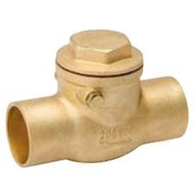 Brass Swing Check Valve, 1 inch, Sweat x Sweat
