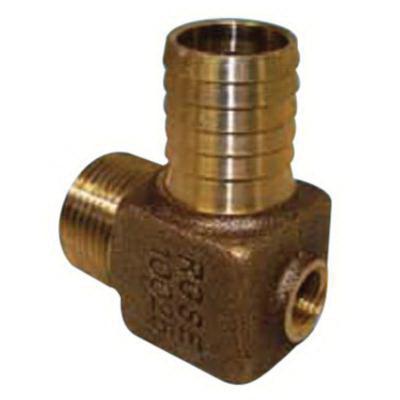 B&D RGSE10025 Elbow, 1 in MIP x 1 in Barbed, Brass