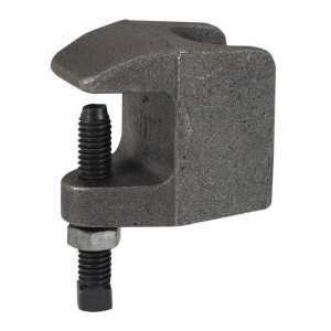 B-Line B3034-3/8PLN Wedge C-Clamp, 3/8-16 Rod, 3/4 in Thick Flange, 560 lb Load, Malleable Iron, Plain