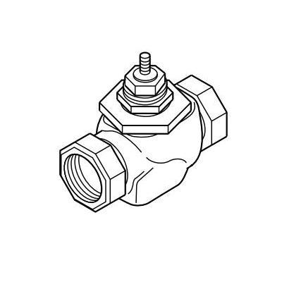 Barber Colman VB-7213 Series VB-7213-0-4-8 2-Way Valve, 1/2 to 2 in Nominal, NPT End, 250 psig, Bronze Body