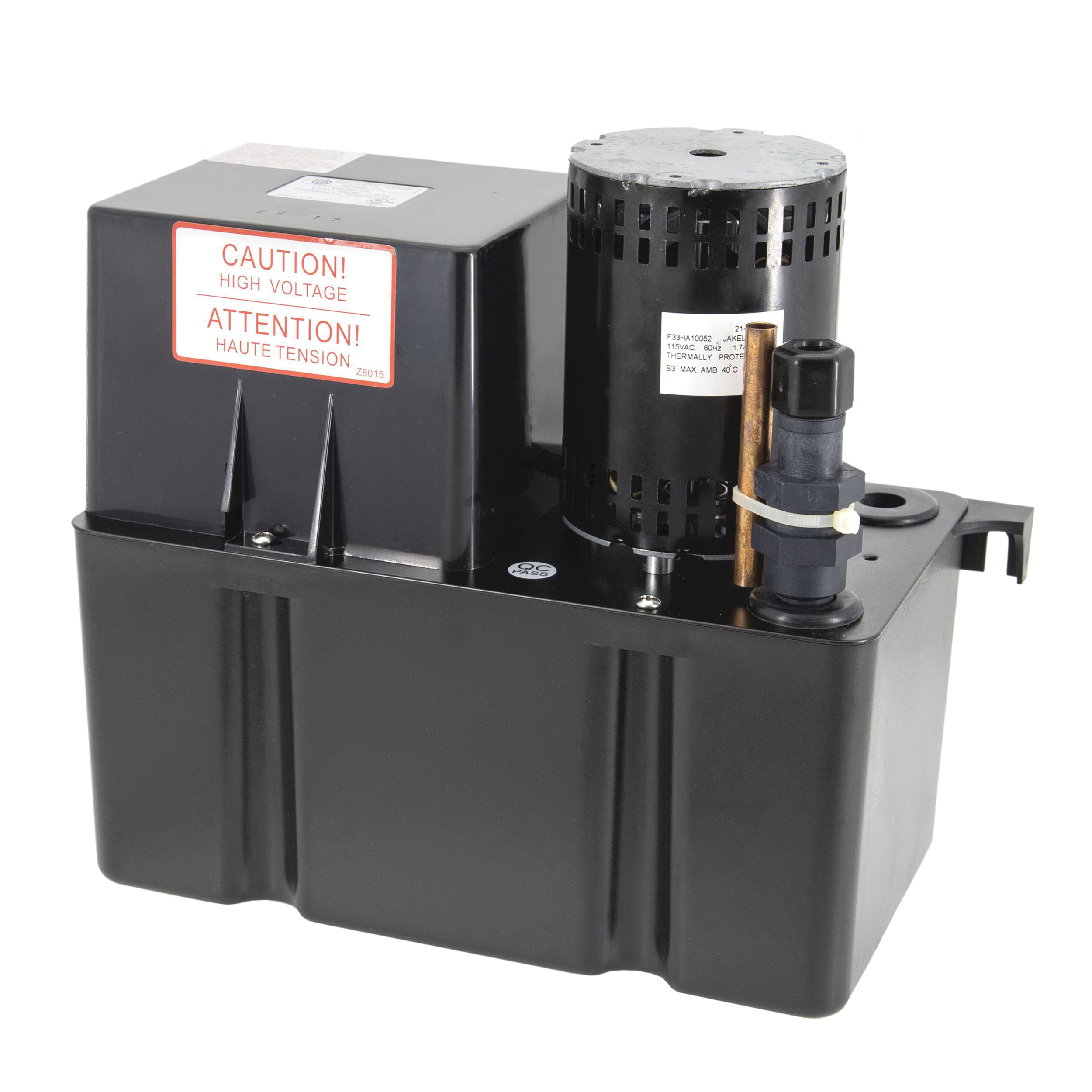 Beckett® CB251UL Large Condensate Pump, 115 V, 1.3 A, 1/20 hp, 40/84/108 gph
