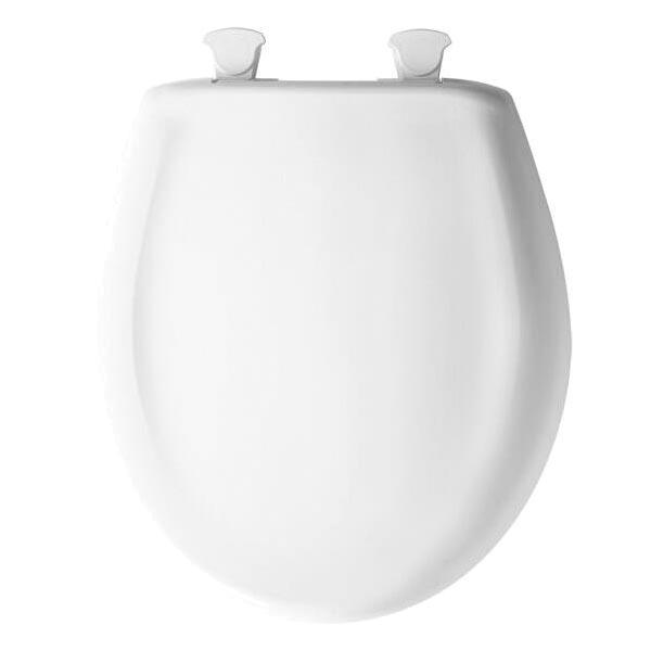 Bemis® Classic Colors® 200SLOWT 020 Toilet Seat, Yes, Round, Plastic, Crane White, Residential thumbnail 2