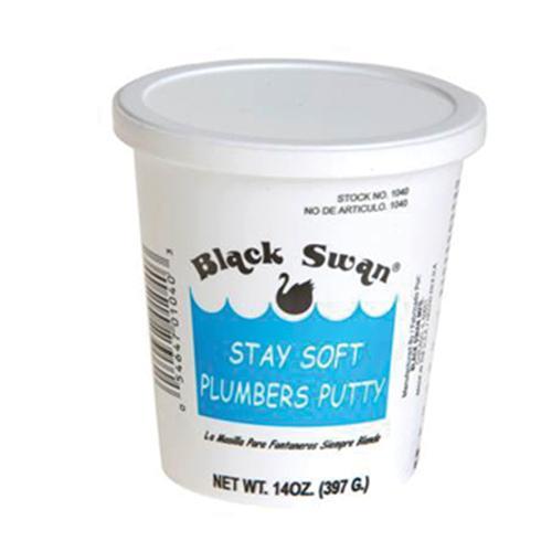 Black Swan 01040 Stay Soft Plumbers Putty, 14 oz, Beige