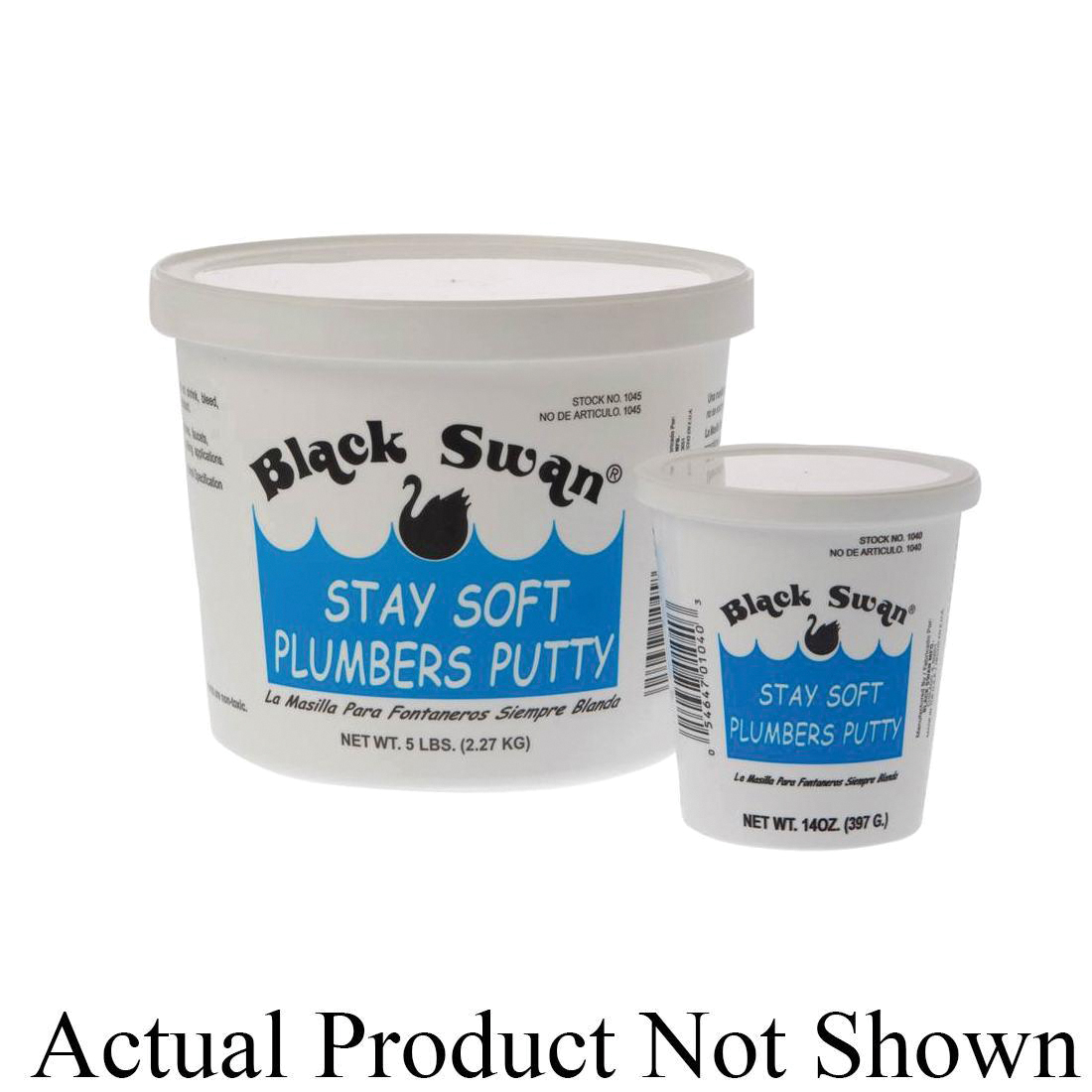 Black Swan 01045 Stay Soft Plumbers Putty, 5 lb, Beige